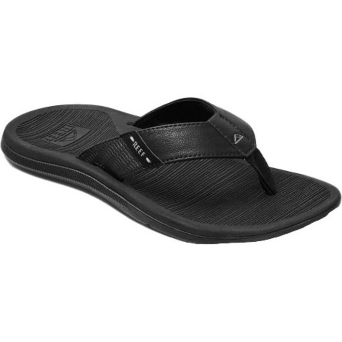 2024 Reef Mens Santa Ana Flip Flops CJ0378 Black Accessories Footwear Watersports Outlet